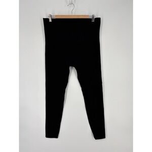Spanx Leggings Plus Size 3X Black Look At Me Now Shaping Stretchy Seamless